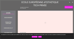 Desktop Screenshot of ecole-esthetique-nice.com