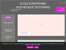 Tablet Screenshot of ecole-esthetique-nice.com